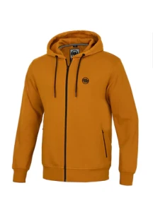 BLUZA MĘSKA PIT BULL  TERRY NEW LOGO HONEY YELLOW ZIP HOODIE 