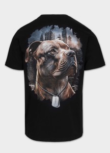 Koszulka męska PITBULL T-SHIRT HERO BLACK